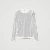 tshirt_stretch_avec_stras_1.webp T-Shirts Et Tops*TWINSET Milano T-shirt Stretch Avec Strass All-over Off White