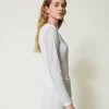tshirt_stretch_avec_stras_4.webp T-Shirts Et Tops*TWINSET Milano T-shirt Stretch Avec Strass All-over Off White